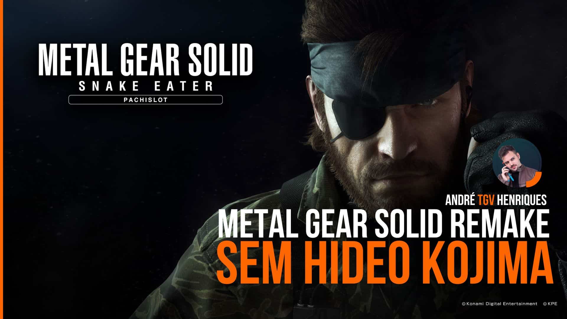 Hideo Kojima não está envolvido no remake de Metal Gear Solid 3